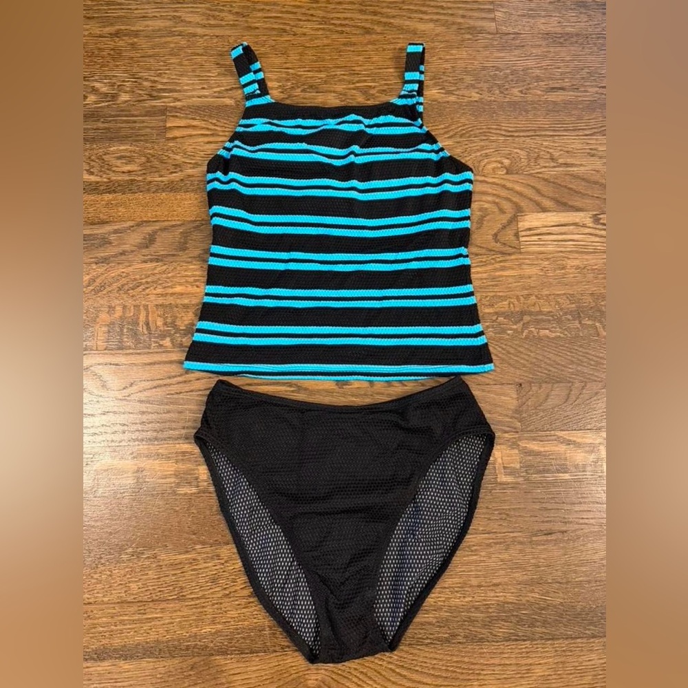 Sessa 80s Striped Tankini Swimsuit